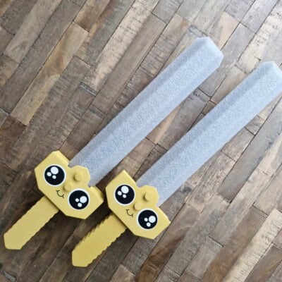 Lets hit eachother with fake swords