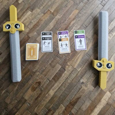 Lets hit eachother with fake swords