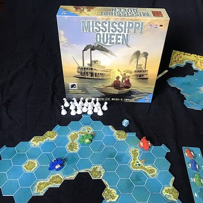 mississippi queen strategiespel modulair speelbord race zee super meeple gateongames keep exploring games zvezda team arlin