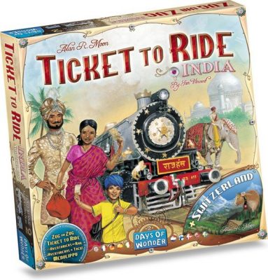 Foto Bordspel Uitbreiding Ticket To Ride - India & Zwitserland