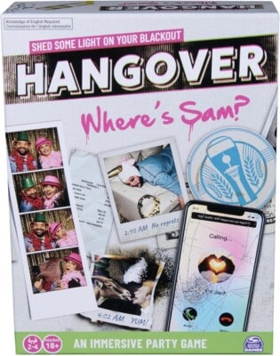 Hangover: Waar is Sam? spel doos box Spellenbunker.nl