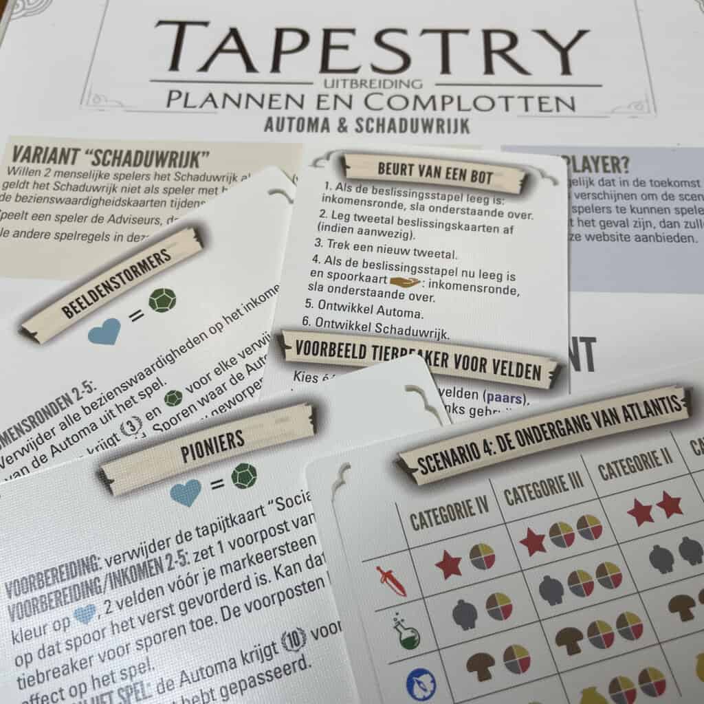 Tapestry - Plannen en Complotten - 999 Games