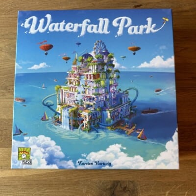 Waterfall Park review door Mervin en Ginger. Bordspel. Repos Production