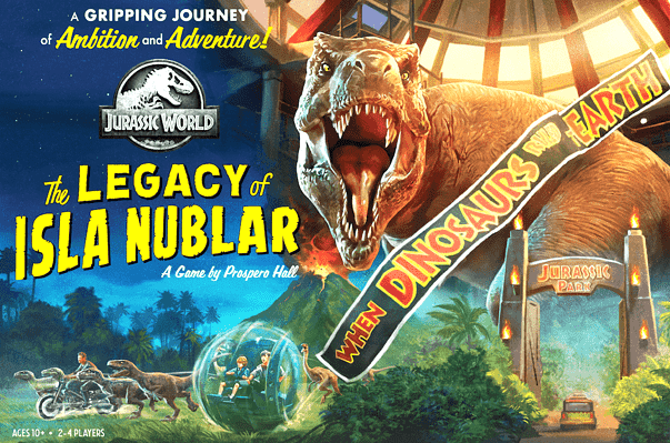 Jurassic World: The Legacy of Isla Nublar spel doos box Spellenbunker.nl