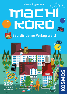 Machi Koro: Bau dir deine Verlagswelt! spel doos box Spellenbunker.nl