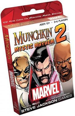 Munchkin Marvel 2: Mystic Mayhem spel doos box Spellenbunker.nl