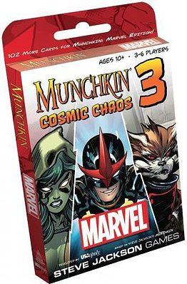 Munchkin Marvel 3: Cosmic Chaos spel doos box Spellenbunker.nl