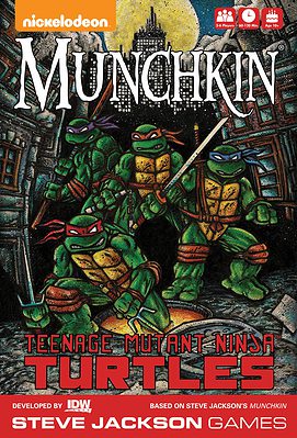 Munchkin Teenage Mutant Ninja Turtles spel doos box Spellenbunker.nl