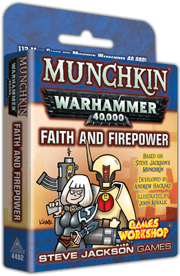 Munchkin Warhammer 40,000: Faith and Firepower spel doos box Spellenbunker.nl