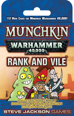 Munchkin Warhammer 40,000: Rank and Vile spel doos box Spellenbunker.nl