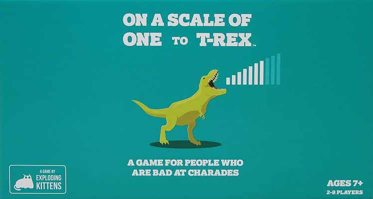 On a Scale of One to T-Rex spel doos box Spellenbunker.nl