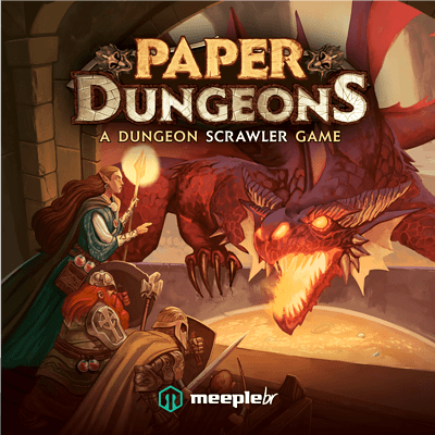 Paper Dungeons: A Dungeon Scrawler Game spel doos box Spellenbunker.nl