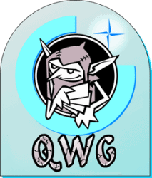Quined White Goblin Games Logo