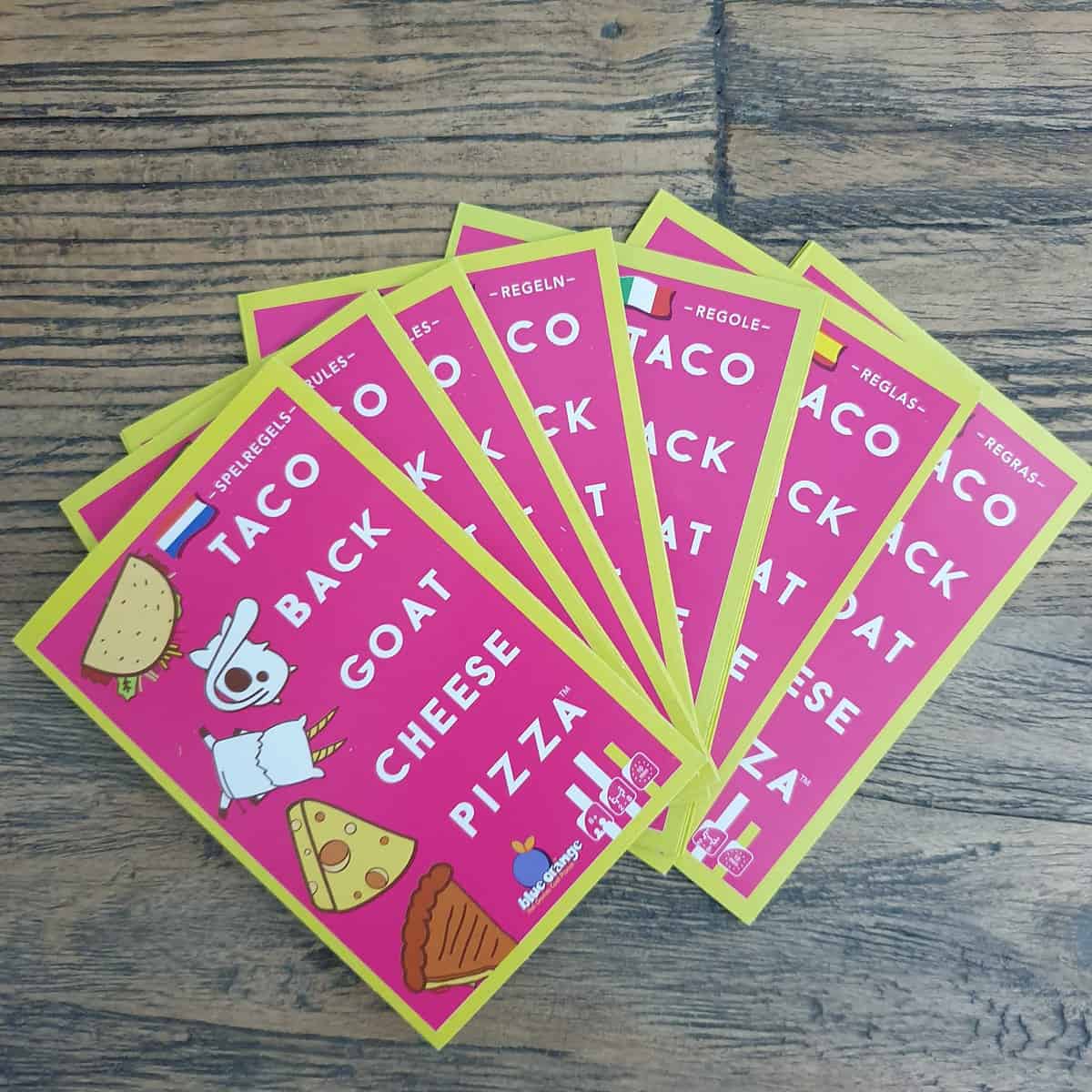 TACO BACK GOAT CHEESE PIZZA Review • Spellenbunker heeft alle info & videos • Kaartspel door