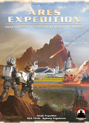 Terraforming Mars: Ares Expedition – Discovery · Foundations · Crisis spel doos box Spellenbunker.nl