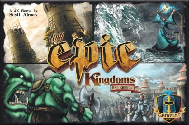 Tiny Epic Kingdoms spel doos box Spellenbunker.nl