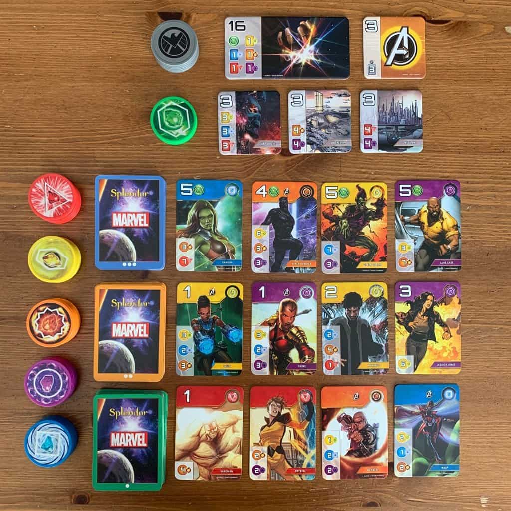 Splendor Marvel Kaartspel Asmodee Space Cowboys