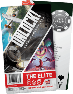 Unlock!: Escape Adventures – The Elite spel doos box Spellenbunker.nl