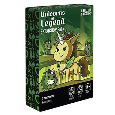 Unstable Unicorns: Unicorns of Legend Expansion Pack spel doos box Spellenbunker.nl