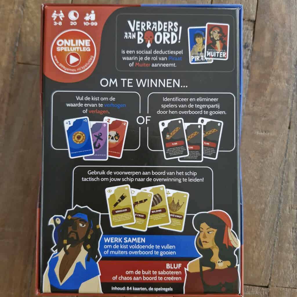Verraders Aan Boord, 999 games, Review door Michelle, kaartspel