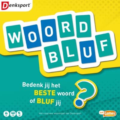 Woord Bluf spel doos box Spellenbunker.nl